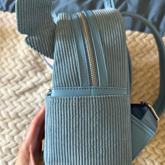 Loungefly Disney Lilo & Stitch Figural Stitch Corduroy Mini Backpack - Picture 3 of 10